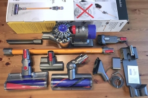 Пылесос вертикальный Dyson V8 Absolute, 425 Вт, 82 дБ, Cерый  thumbnav 12